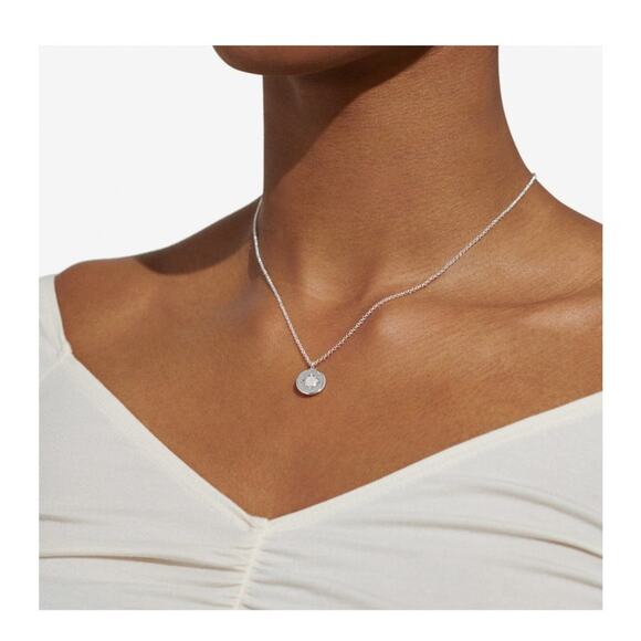 A Littles & Co A Little April Adventurous Silver Plated Birthstone Necklace NWT - Picture 8 of 8